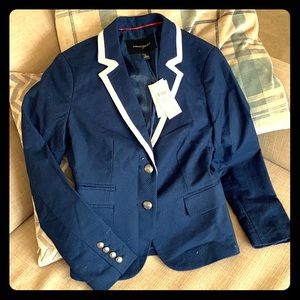 Navy blue blazer, size 0P